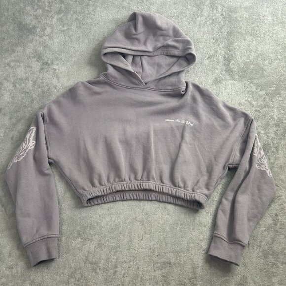 Darc Sport Tops - Darc Sport Hoodie Womens Medium Wolves Heaven Has To Wait Cropped 876 Of 1000
